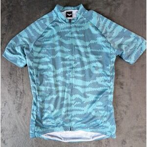 Twin Six Club Jersey Mens XL  Turquoise Blue NWOT Cycling Full Zip Short Sleeve